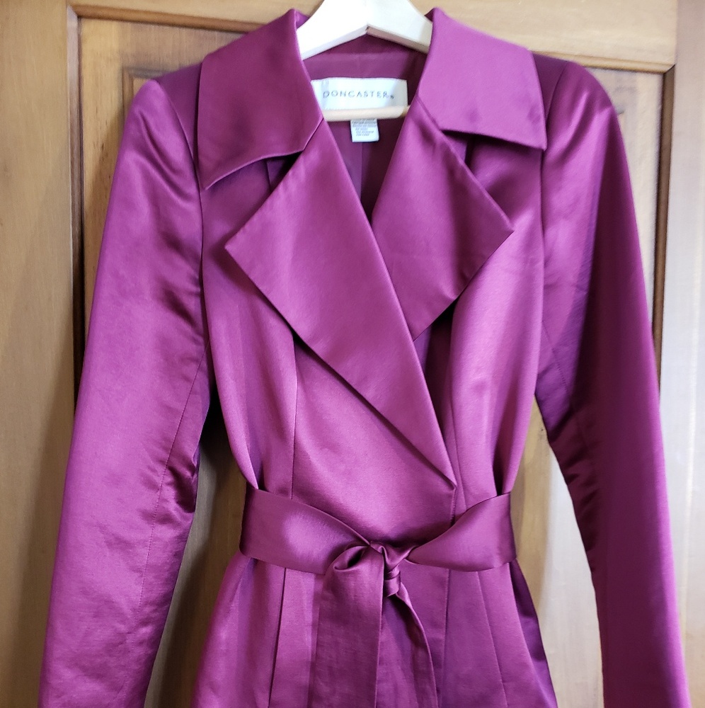 Doncaster tie waist tuxedo jacket